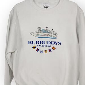 Medium BURBUDDYS YACHTING Sweatshirt Nautical Boat YachtRock